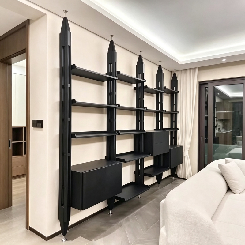 Cassina Italian Minimalist Solid Wood Column Bookshelf Bookcase Living Room Partition Display Coat Rack Storage Rack Cassina Italian Minimalist Solid Wood Column Bookshelf Bookcase Living Room Partition Display Coat Rack Storage Rack