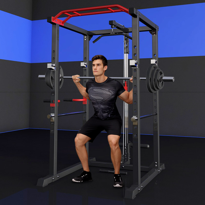Yulong multifunctional home squat frame type gantry fitness barbell frame bench bench push frame comprehensive training equipment