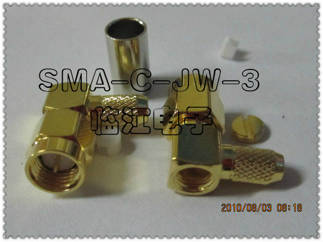 SMA-C-JW-3 SMA HF full gold plated -3 feeder SMA public -3 connector