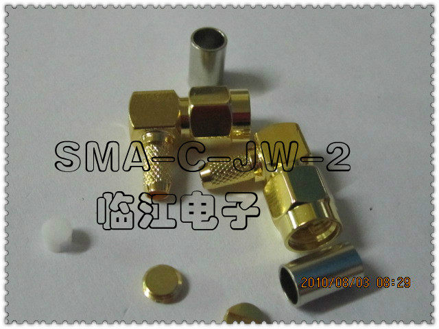 SMA-C-JW-2 SMA HF full gold plated -2 feeder SMA public -2 connector
