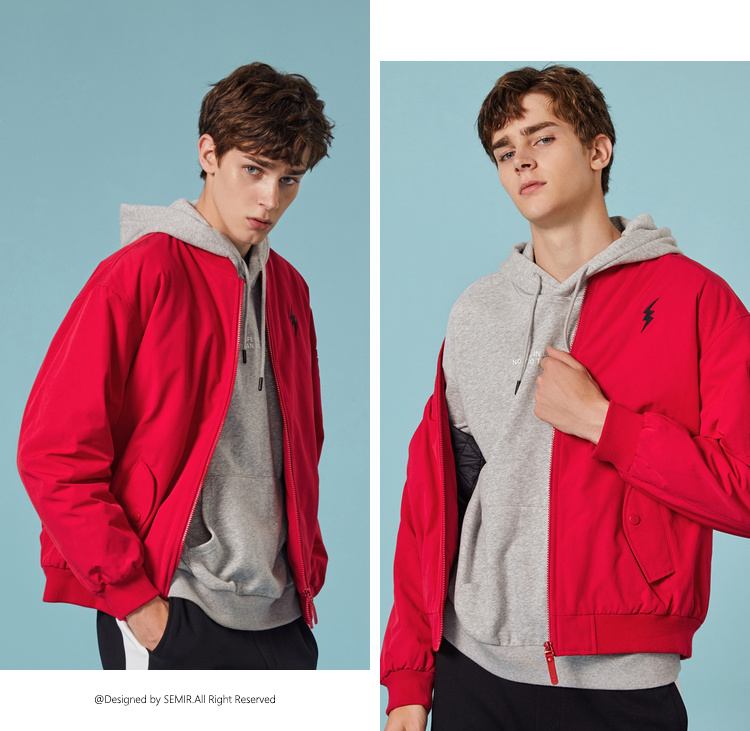 Quần áo cotton Senma nam 2019 mùa đông nam mới quần áo áo khoác học sinh áo khoác rộng đẹp trai áo khoác cotton dày - Bông áo jean nam