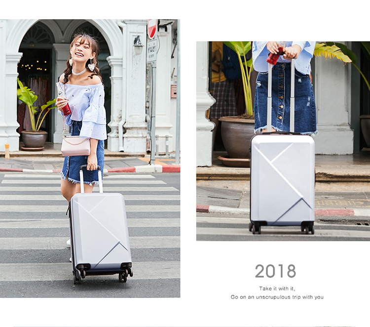 Senma vali 2019 mới nam và nữ phổ quát bánh xe hộp quà tặng cặp đôi màu sắc mật khẩu hộp hộp lưu trữ đơn giản - Va li vali giá rẻ