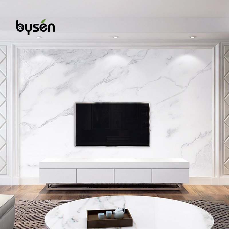 Modern minimalist imitation marble textured wall cloth atmosphere living room TV background wall wallpaper light extravagant film and film wall painting