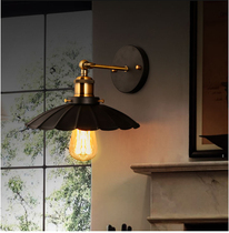 Retro wall lamp loft creative personality restaurant bar American rural wrought iron industrial wind lamps