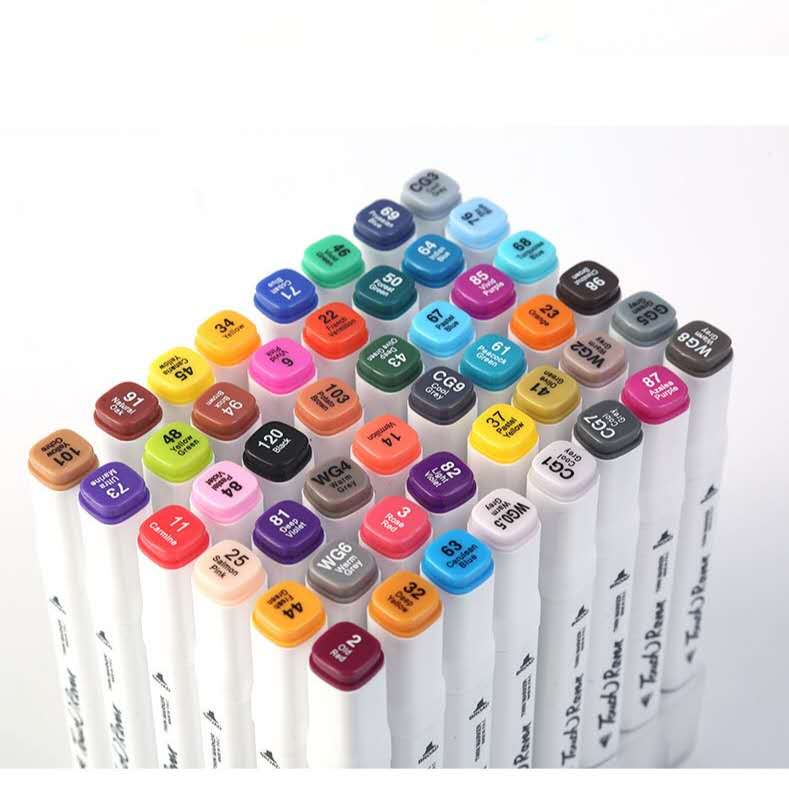 touch double head Macpen suit 48 color children's drawing tool remember pen students design paintbrush