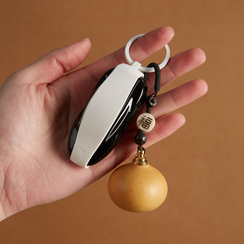 Creative Natural Single Belly Gourd Key Buckle Car Key Button Pendant Garlic Head Gourd To Hang The Play Handlebar Piece Bag Hanging Accessories