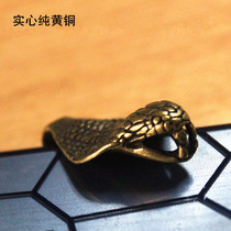 Pure Copper Snake Zero Money Clip Brass Bill Clip Retro Metal Banknote Clip Banknote Clip Male And Female Zodiac Snake Gift