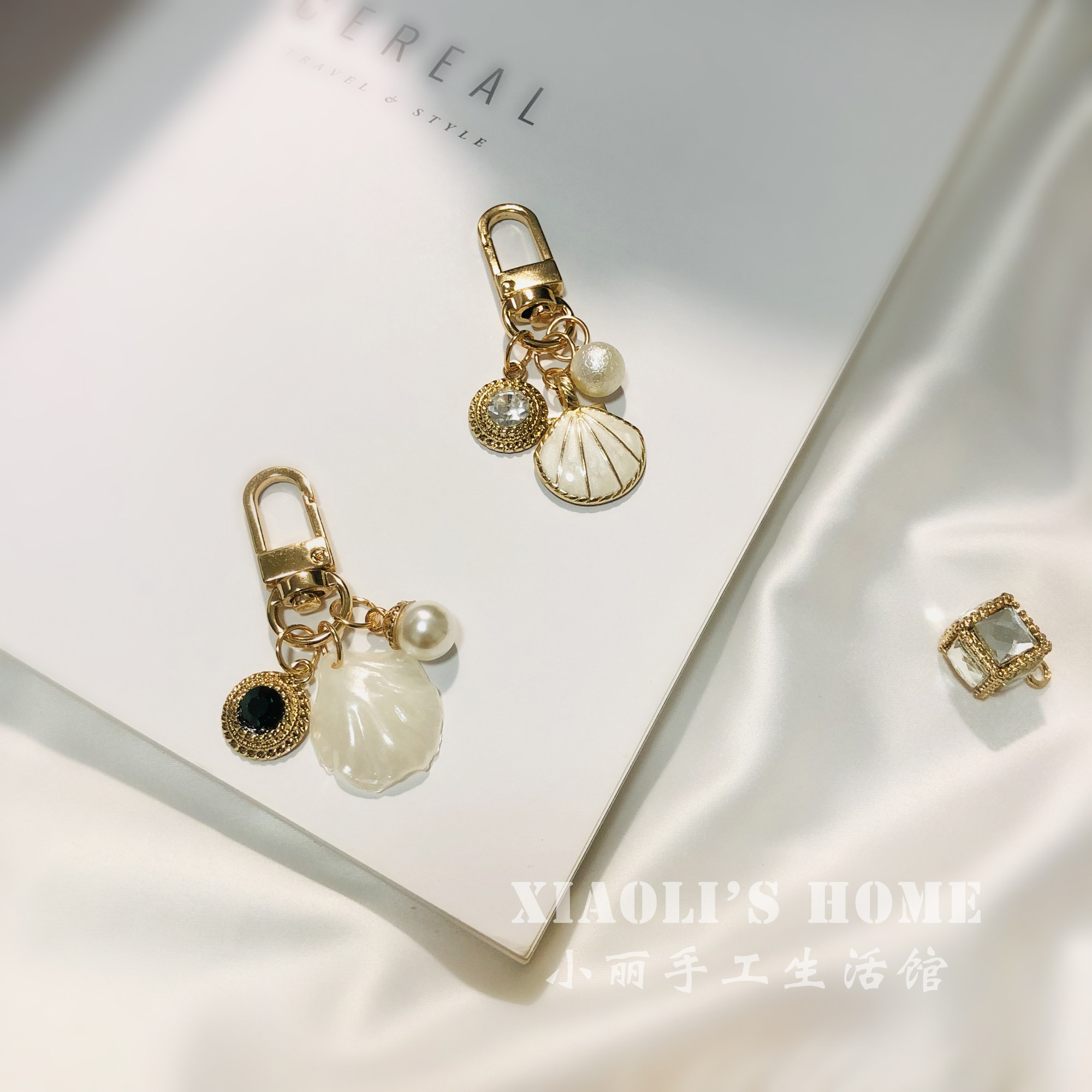 Ins Wind Cute Shell Dream Catcher Bag Apple Bluetooth Headset Protective Cover airpods Hanging Pendant