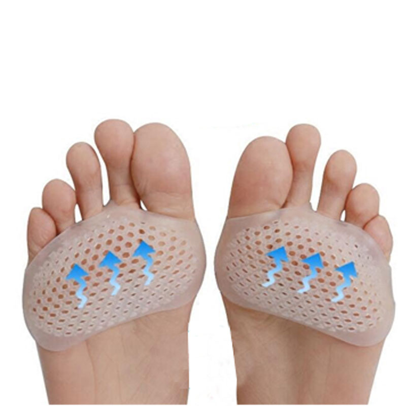 Forefoot pad anti-pain pad thickened latex breathable metatarsal silicone toe cover cool high heels non-slip pad half-yard pad