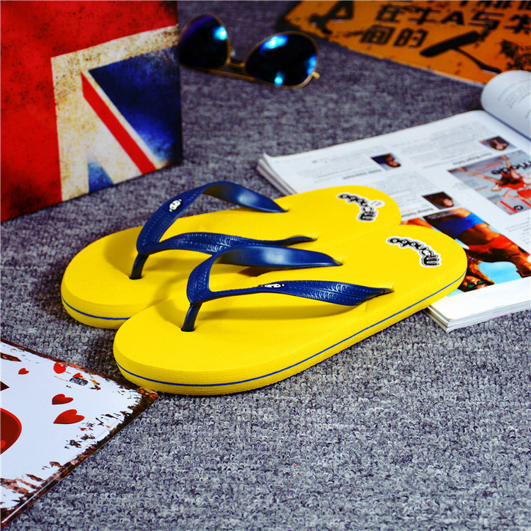 Mùa hè trượt flip phẳng flip flops dưới bọt giản dị bãi biển dép và dép nam của dép hở ngón triều sinh viên flip flops