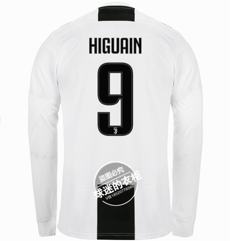 Áo Juventus 18-19 Juventus sân nhà thứ 7 C Ronaldo áo dài tay đồng phục bóng đá số 10 Đồng phục Dibala - Bóng đá tất đá bóng rẻ nhất	