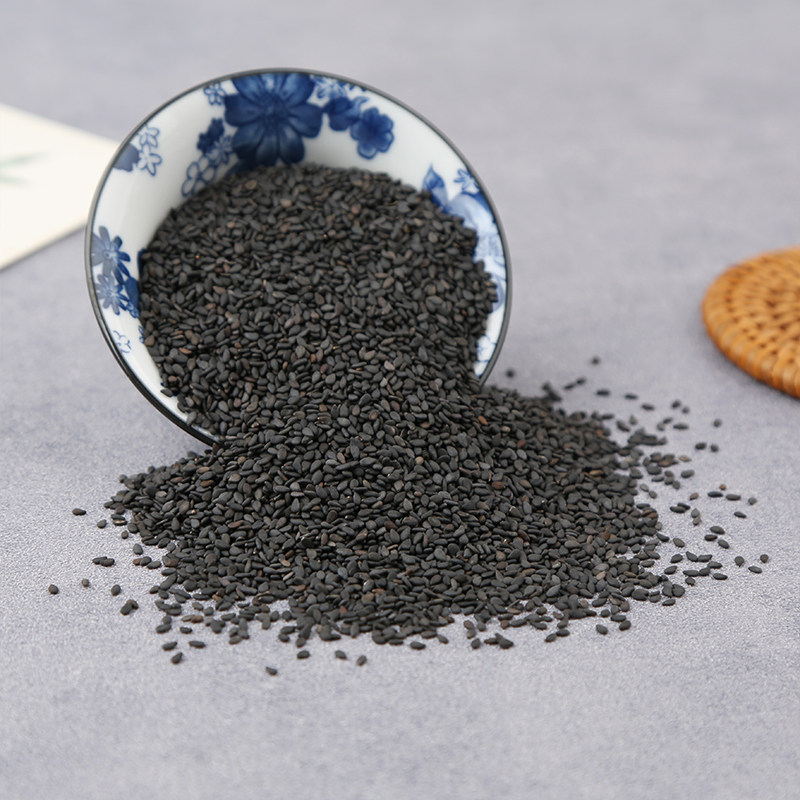 Hebei farm specialty new goods black sesame raw edible raw sesame fresh hemp non-dyed agricultural products 500 grams