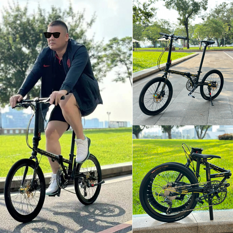 Gaote Road 22-Inch 451 Steel Frame Oil Brake Variable-Speed Folding Bike Ultra-Light Portable Small Wheel Diameter Road Bicycle for Adults Gaote Road 22-Inch 451 Steel Frame Oil Brake Variable-Speed Folding Bike Ultra-Light Portable Small Wheel Diameter Road Bicycle for Adults
