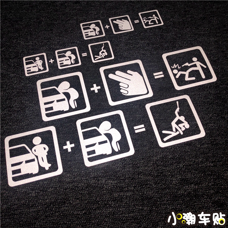 Car Stickers Creative Text Windows Glass Decorations Do N't Touch My Car Personality Retrofit Funny Bodywork Shake