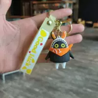 Шарф из ткани с челкой