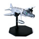 Bright silver bomber shark villain character figure ai mountain sea jing boss wooden stick man ornaments gift