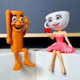 Tongtong Stick человек капучино девушка cp фигурка зарубежные горы и моря негабаритная кукла модель орнамент игрушка