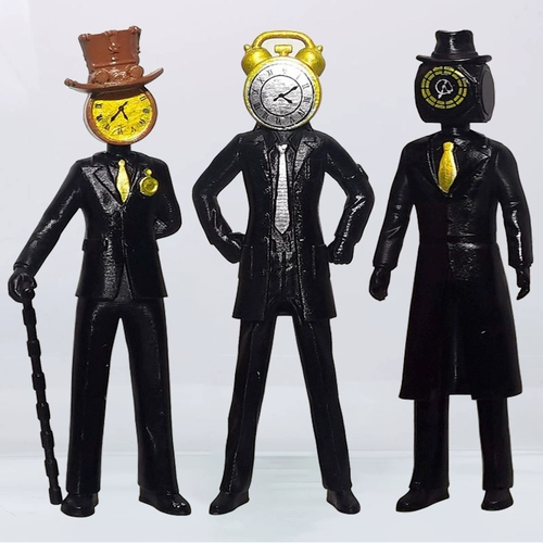 Золотые часы, игрушка, фигурка, монитор, электродрель