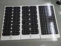 Semi-flexible 30w monocrystalline silicon solar panel Photovoltaic Power Generation 12V Battery