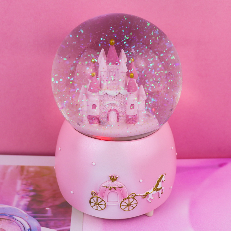 Dream Castle Princess Crystal Ball Snow Music Box Gifts Gifts Day Gift