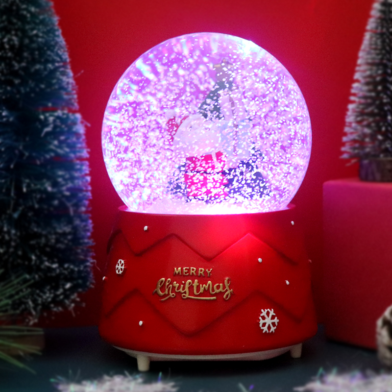 Christmas Eve gift crystal ball music box snowflakes for girls boys children classmates girlfriends gifts