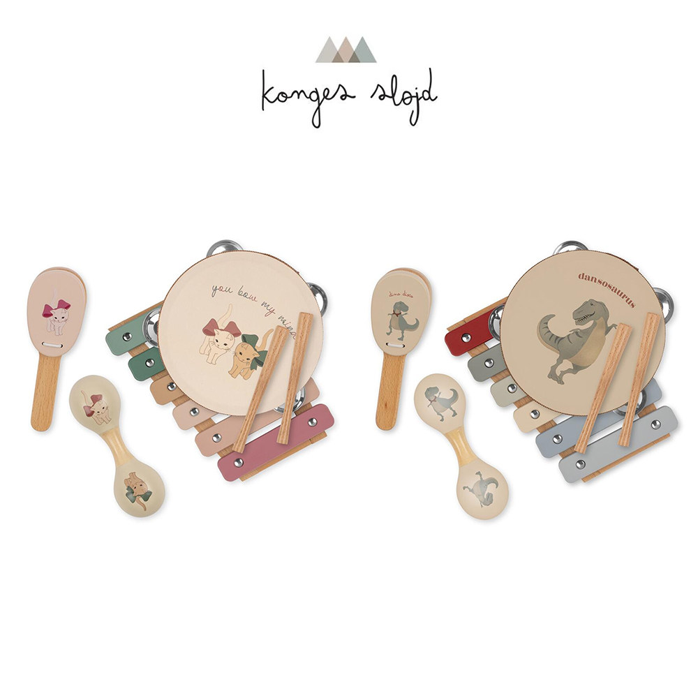 little on the road Danish konges slojd FW23 baby bells sound board xylophone musical enlightenment suit-Taobao