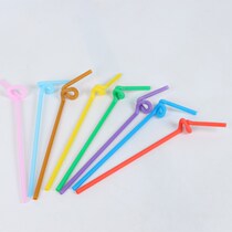 Art straw shape Disposable color straw Juice milk tea Soy milk beverage straw bendable