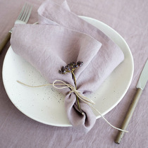 Pure linen napkin plate pad foreign trade export European and American honeycomb jacquard tea towel heavy waffle towel