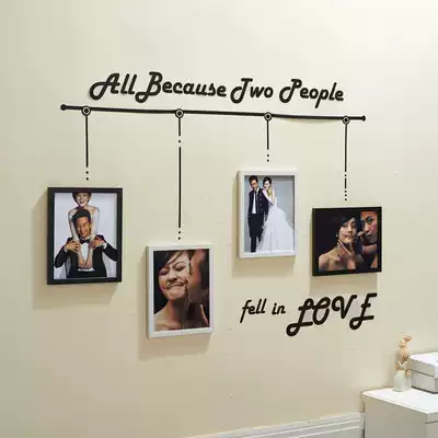 Small wall Living room 4-frame combination photo frame wall Photo wall Bedroom photo frame wall creative photo wall