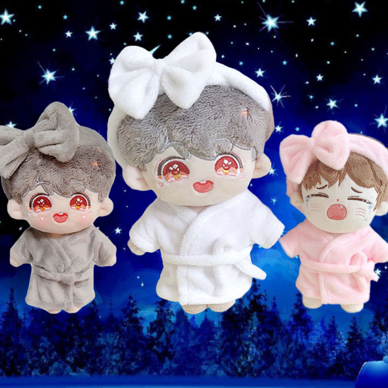15CM baby clothes 20CM spot cute bathrobe pajamas 10 cm cotton doll doll clothes Korea no attribute