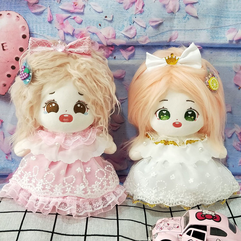 20CM Cotton Eva Clothing Spot Suit Skirt Wedding Dress Princess Skirt Dress Foreign Dress No Property Cute Cm Doll