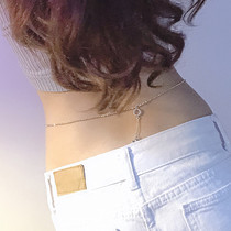 Super flash sexy sterling silver waist chain women's football silver silver jewelry bare body chain is not allergic to European and American style big brand high-end gifts