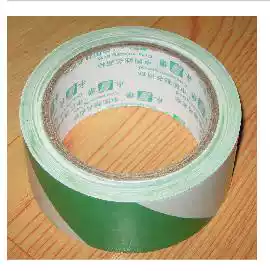 Green and white floor tape ground Division twill horse tape factory warning tape workshop area warning line