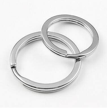 Outdoor EDC small accessories Stainless Steel Key Ring 32mm Flat Key Buckle Ring Hanging Buckle Key Button Accessories