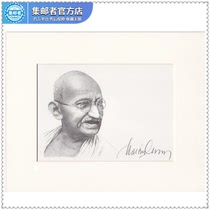 150th Anniversary of Mahatma Gandhi Stamp original relief painting Martin signature edition Circulation of 100 sets