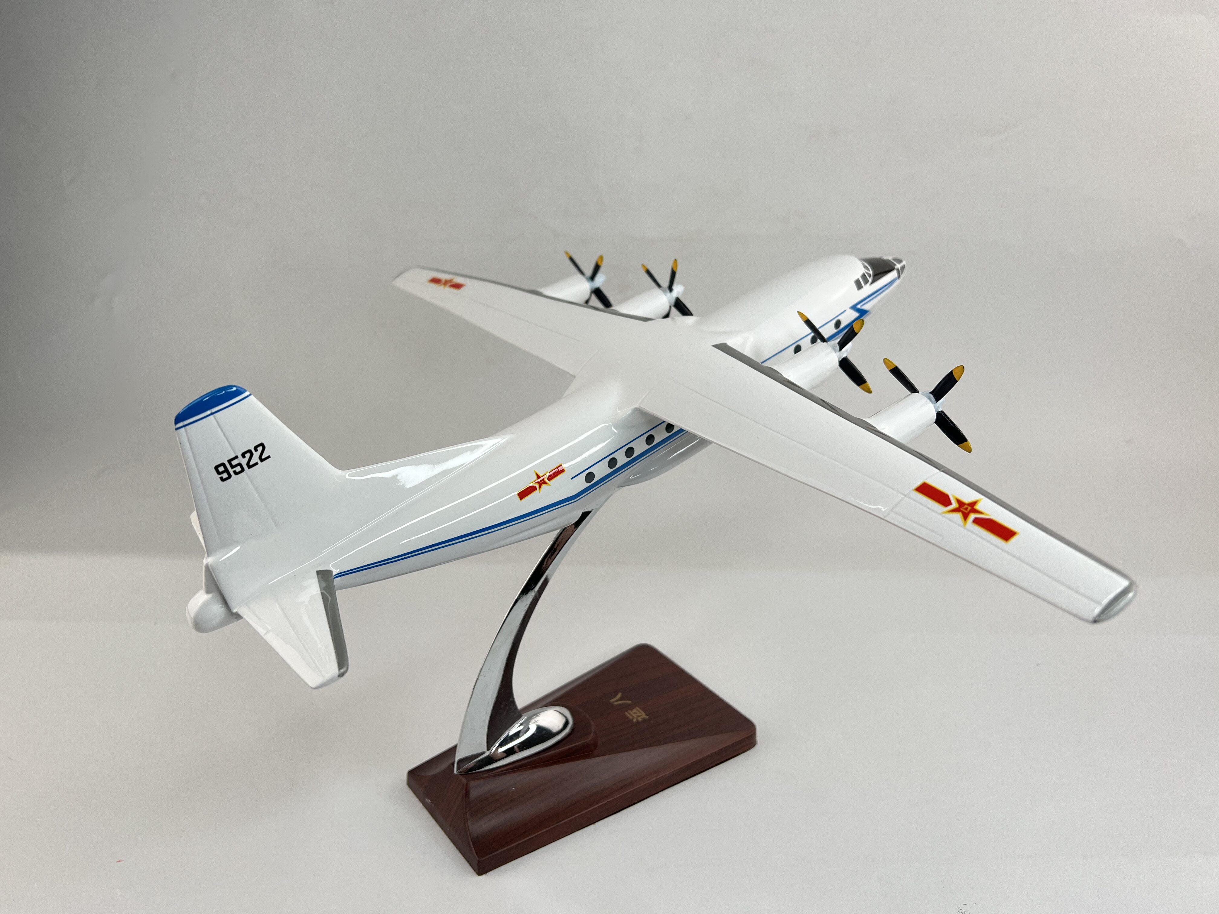 China Express 8 transport 8 transporter simulation finished product model Y8 Technical reconnaissance aircraft Military pendulum collection exhibition hall