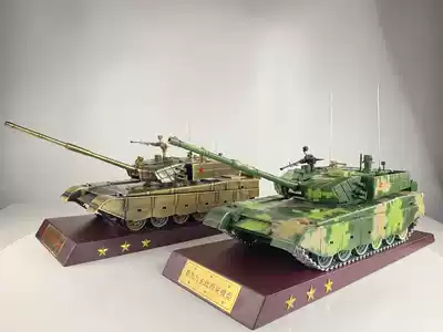 1:24 Type 99 main battle tank model simulation alloy 99 major modified armored vehicle tank military finished ornaments