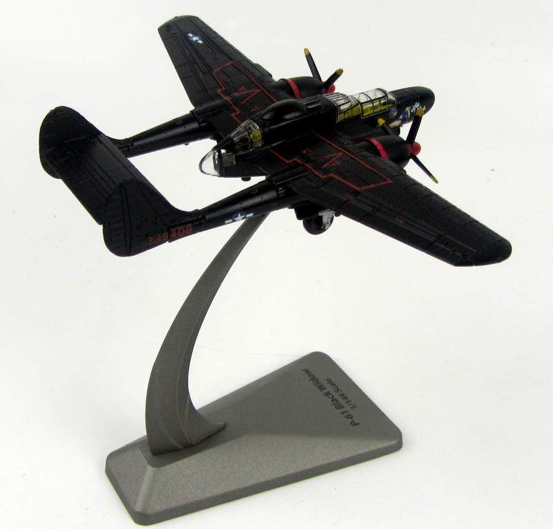 P-61B Aircraft Model P-61B Black Widow Night Fighter Fighter Finished Simulation Favorite Gift Gift 1:72