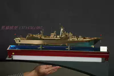 Navy 169 Wuhan destroyer modern-class guided missile destroyer alloy model warship pure copper finished ornaments