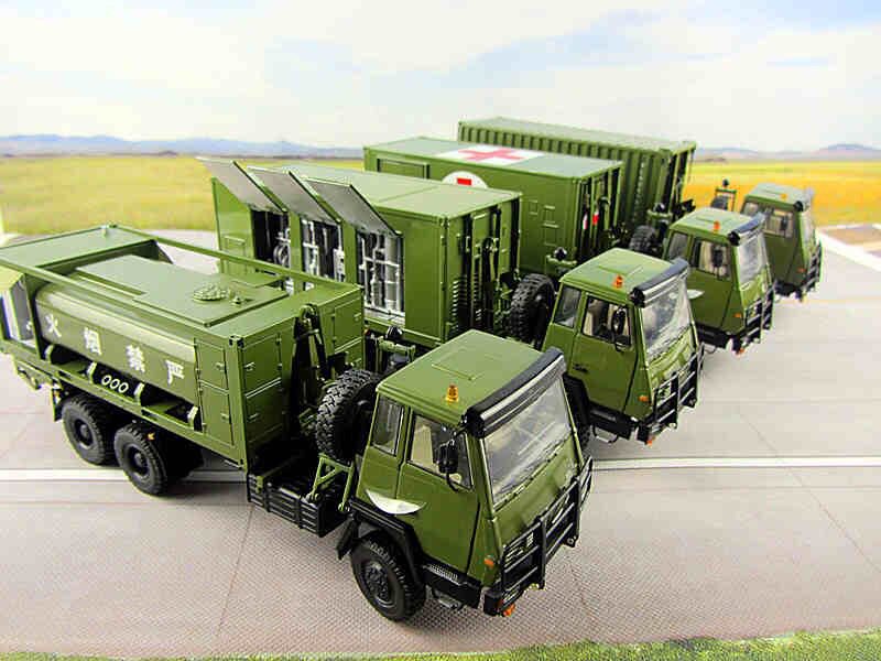 Steyr multi-function Shaanxi Automobile military vehicle logistics vehicle square cabin support vehicle alloy simulation finished model 1:43