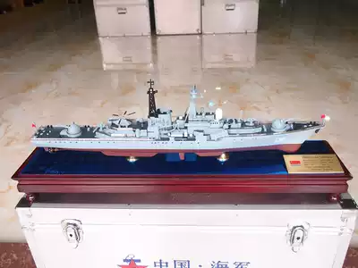 Modern Class 136 Hangzhou guided missile destroyer model 136 ship High simulation military model multi-size
