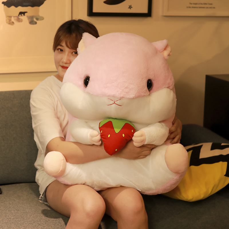 Cute hamster pillow doll doll doll plush toy queen bed sleeping puppet birthday gift girl