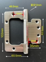 Slot-free rounded corners widened mother-in-law hinge American Korean hinge Jintian Hardware Shandun Technology whole house customization