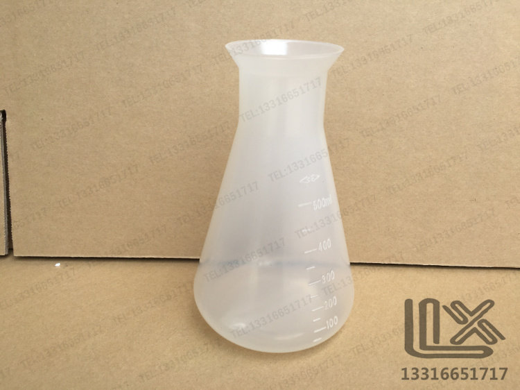 250ml plastic triangular flask Erlenmeyer bottle with scale corrosion-resistant high temperature