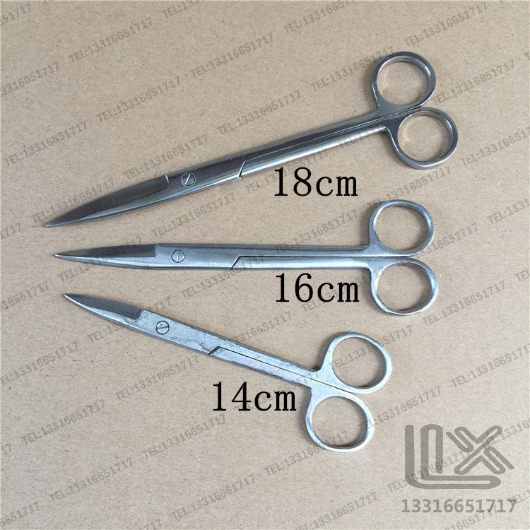 14cm 14cm 16cm 18cm stainless steel scissors surgery cut teaching scissors tissue anatomical cut