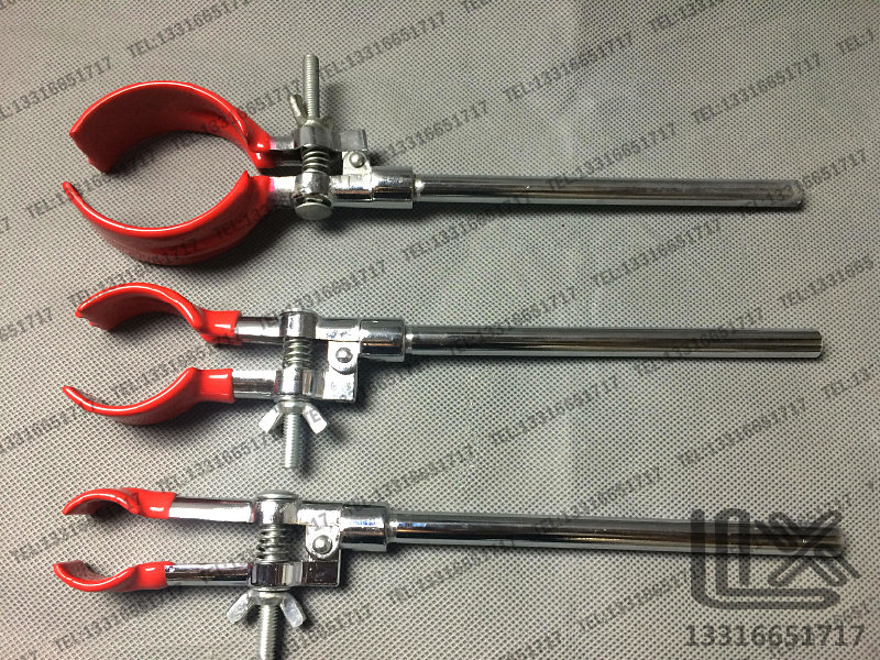 LARGE NUMBER GRIP 30-60mm TWO JAWS ROUND MOUTH FLASK NIPPING BOTTLE CHUCK Clamp Condensation Tube Clip Fixed Clip Red