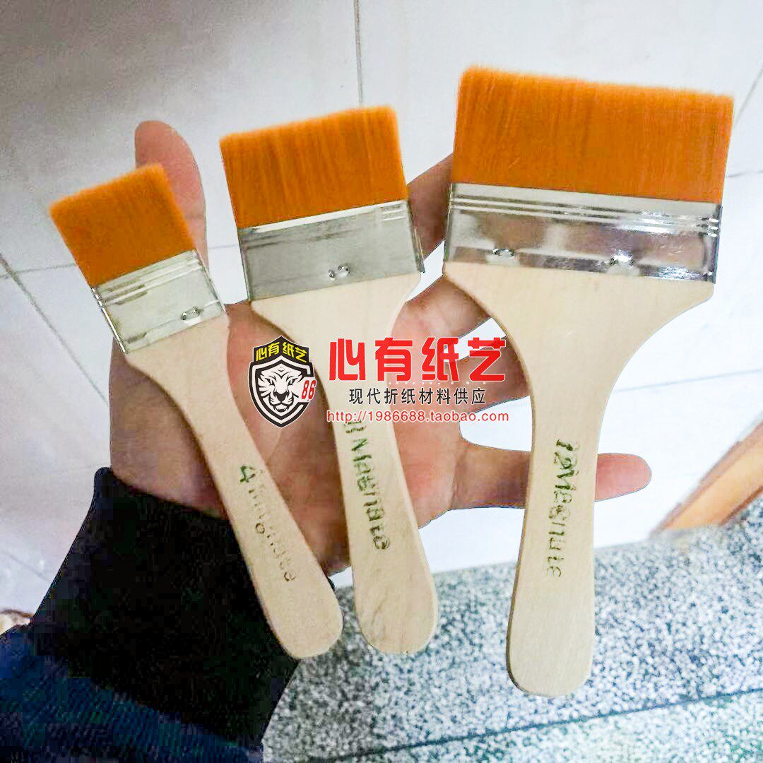 Nylon soft dust cleaning small department store barbecue oil pan row industrial DIY origami pen board long baking wool brush