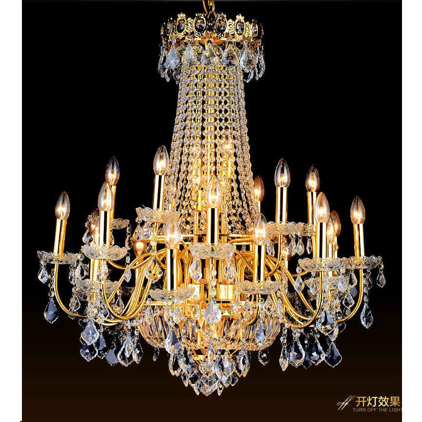 Duplex Building Large Chandelia Villa Living Room Water Crystal Lamp Building Middle Building Hotel Big Chandelia Eurostyle Staircase Long Chandelia New