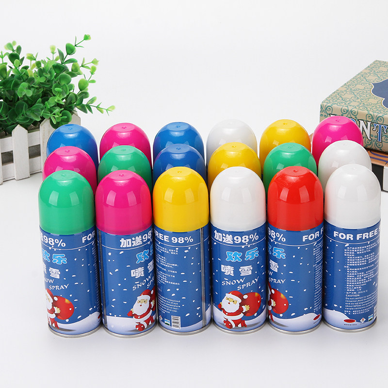 Christmas Fly Snow Snowflake Spray Glass Shop Window Decorations Spray Snowflake Stencil Artificial Snow Foam Spray Snow Jars