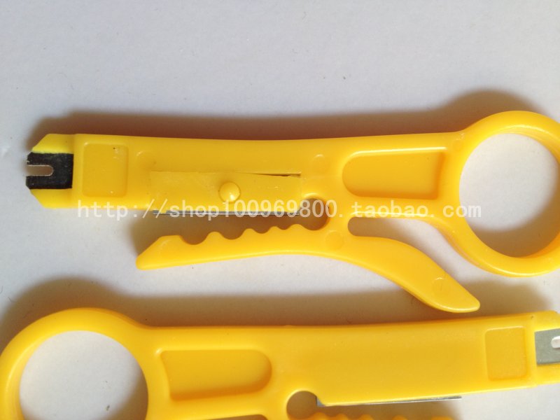 Yellow stripping knife Simple utility Stripper Telephone line Network cable threading knife Small card knife